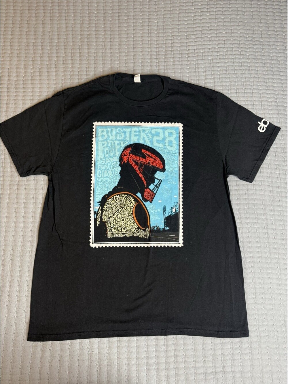San Francisco Giants Buster Posey eBay SGA 2019 Stamp T Shirt Men’s XL